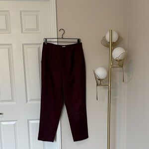 a new day Women’s Deep Burgundy Satin Slacks